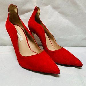 James Chan Candy Red Anika Pumps